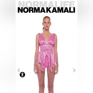 Norma Kamali NWT 2 piece swim tankini size M, Candy Pink, NWT